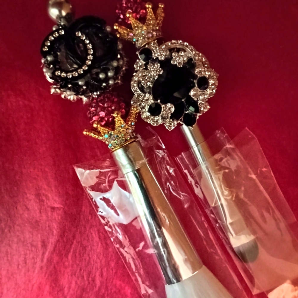 Set of Chanel Beaded Makeup Brushes